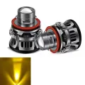 Car LED Lens Headlight H11 Headlight Bulb Car LED Headlight Projector Fog Lamp Car Fog Lamp Yellow Light. 