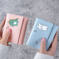 Women's Short Print Cute Three Fold Card Holder Girl Multi Card Holder Coin Wallet Cherry Super Store. 