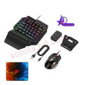 5 in 1 Bluetooth Gaming Keyboard Mouse Converter Combo for Smartphone, play your mobile games using the keyboard and the mouse Gaming Accessory Kit (Multicolor, For Android, iOS).