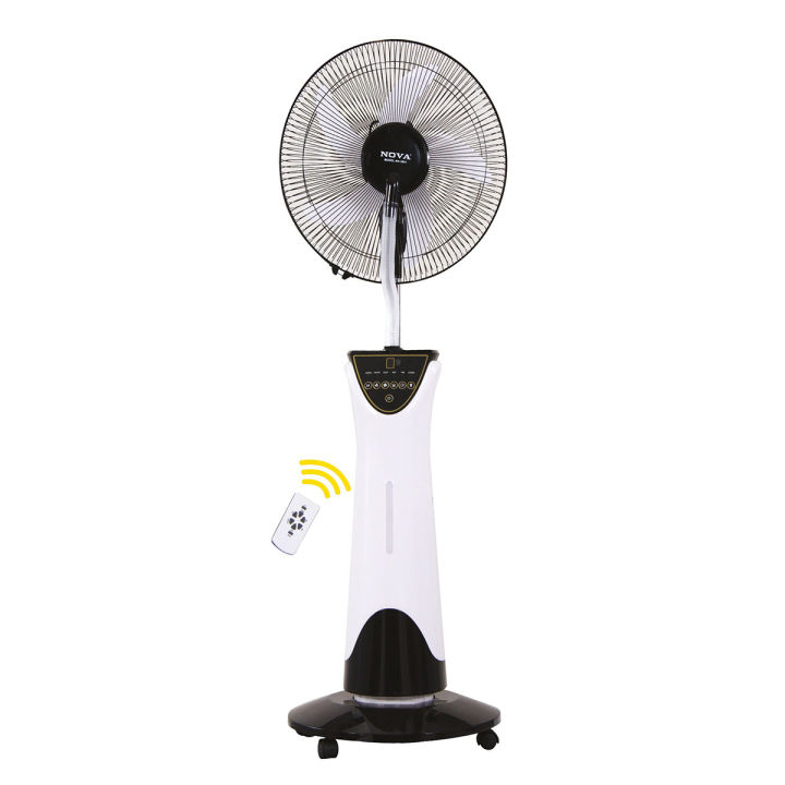 Nova NV-3061 Electric AC-DC Charger Mist Fan - Stay Cool Anywhere with This Electric Fan, Providing Mist Cooling