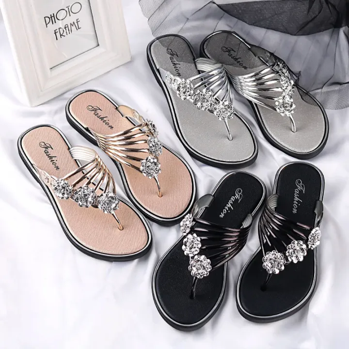 2023French%20Style%20Slippers%20Summer%20Sandals%20Lightweight%20Slippers%20Women's%20Outdoor%20Casual%20Flip%20Flops%20New%20Flat%20Bottom%20Flip-Flops%20Women's%20Shoes%20-%20Image%205