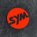 Motorcycle Reflective SYM Logo Emblem Sticker for Sanyang Motor Maxsym Tl500 SYM Cruisym 300 FNX150 JoymaxZ 300 FIDDLE. 