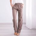 Ladies qualityful Cotton Linen Baggy Casual Pants Trousers Plus Size. 