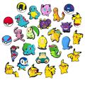 Aoger 27kinds of Pokemon Shoe Charms for Clogs Sandals Decoration Shoe Accessories Charms.