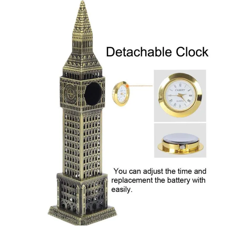 London's%20Big%20Ben%20Clock%20Tower%20Showpiece%20with%20a%20Watch%20Antique%20bronze%20a%20statue%20of%20London%20landmark%20model%20figure%20Home%20Office%20Decore%20-%20Image%203