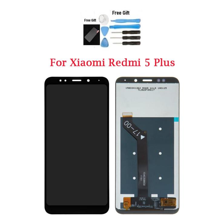 Xiaomi redmi 5 plus lcd ডিসপ্লে + টাচ স্ক্রিন মোবাইল ডিজিটাইজার অ্যাসেম্বলি প্রতিস্থাপনের জন্য প্রতিস্থাপন