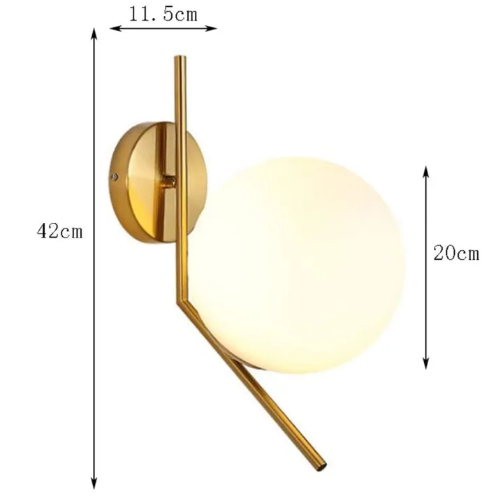 Adjustable%20Wall%20Lamp%20Glass%20Ball%20Metal%20with%20Bulb%20for%20Loft%20Warm%20White%20-%20Image%205