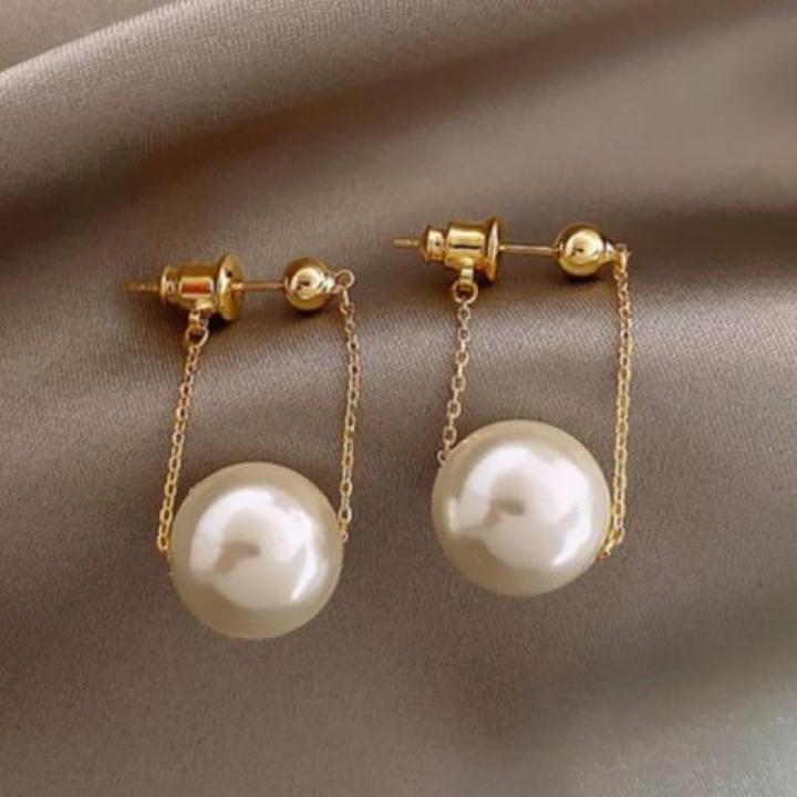 Trendy Pearl Stud Earring for Women New Collection Dangle Drop