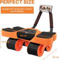 4 Wheel Automatic Rebound Ab Roller Wheel with Elbow Support, ab roller fat loss Faster for 20 days ,six wheel new arrivel. 