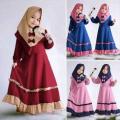 Irani Style Baby Borka- Dubai Charry Georgette Kapor - readymade Hijab Set- for Muslim Baby.