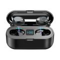 F9 Bluetooth Earphone V5.0 TWS Wireless Earphone LED Display Sports Wireless Headset With Microphone - Black. 