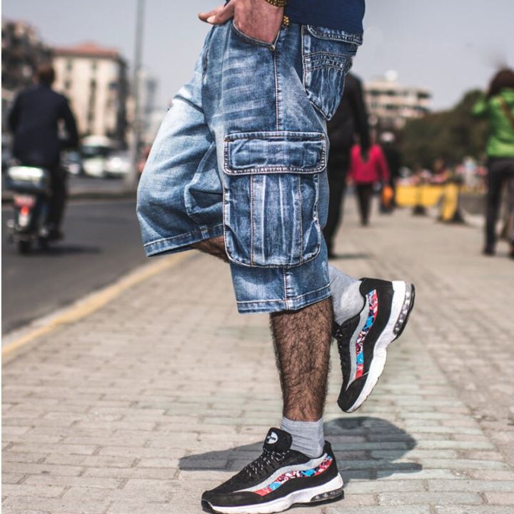 Jeans%20Men%20Summer%20Modis%20Multi-Pocket%20Men's%20Blue%20Denim%20Shorts%20Streetwear%20Loose%20Large%20Size%20Straight%20Denim%20Shorts%20Size%2030-46%20-%20Image%206