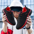 【selevn roind】 Men Sport Shoes Lightweight Running Sneakers Walking Casual Breathable Shoes Non-slip Comfortable black Big Size 35-47 Hombre. 