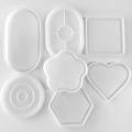 Concrete Casting Tray Mold Heat-resistant Silicone Epoxy Resin Epoxy Resin Mold Cement Concrete Mold for Jewelry Making Home Decor Craft Enthusiasts Pottery DIY Gift Crafting.