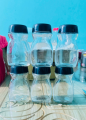 Glassware Food Jar , Food Container, Jar (lid Multicolour) 6pcs 120ml. 