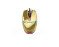 Newman Iron Man Wired Optical Gold & Black LED Gaming Mouse. 