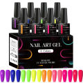 8pcs Gel Nail Polish Set Summer Nails Gel Polish Semi Permanent Varnish Nail Supplies Soak Off UV LED Gel Manicure Kit With Box.