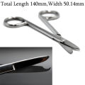1PC Surgical Steel Hooked Curved Top Poignant Scissor Clamp Plier Body Tweezers Piercing Professional Puncture Tool Piercing Kit.