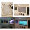 High Quality 30/60/84/100/120 inch Home Outdoor Office Projectors Screen Reflective Fabric Anti-light Screens Projector Cloth.