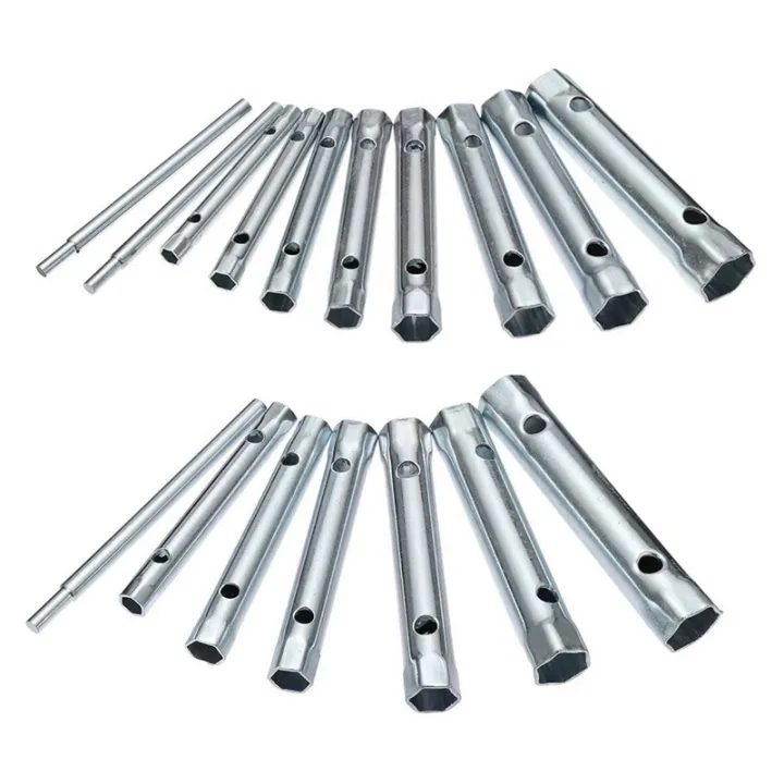 NANLIY-%2010Pcs%206-22mm%20Metric%20Tubular%20Box%20Wrench%20Set%20Tube%20Bar%20Spark-Plug%20Spanner%20Steel%20Double%20Ended%20for%20Automotive%20Plumb%20Repair%20-%20Image%209