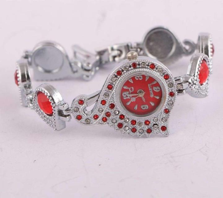 Stainless%20Steel%20Analog%20Watch%20for%20Women%20-%20Red%20and%20Silver%20-%20Image%204