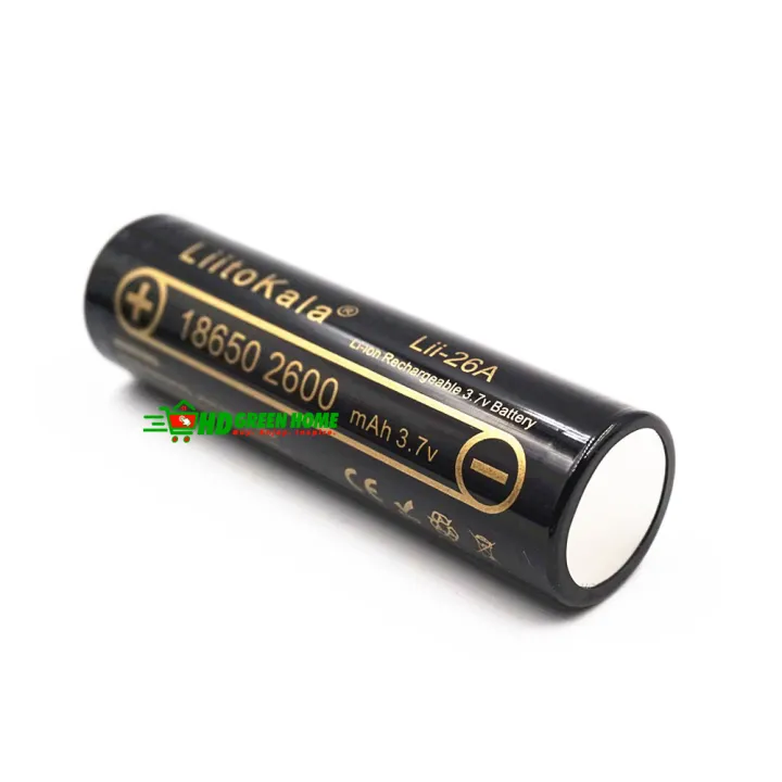 LiitoKala%20Flat%20Top%20Lii-26A%2018650%202600mAh%203.7V%20Li-ion%20Rechargeable%20Battery%20Lithium%20ion%20Battery%20-%20Image%204