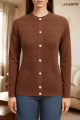 Soft and Comfortable PBD Fabrics Front Button Closer Cardigan Sweater for Woman..