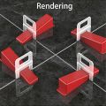 Tile Leveling System Clips 200-1000Pcs Tiles Leveler Spacers 1/1.5/2/2.5/3MM for Ceramic Tile Laying Leveling Construction Tools.