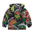 Boys Windproof Hooded Jacket Various Cartoon Graphic prints Zipper Coat Kids Spring Clothes. 
