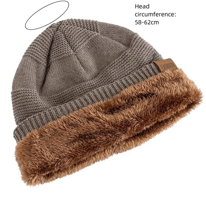Knitted%20Winter%20hats%20Fashionable%20Label%20decor%20Casual%20Beanie%20cap%20Warm%20Winter%20%20lined%20hats%20for%20Outdoor%20activities%20Cold%20weather%20Skiing%20and%20snowboarding%20%20wear%20Men%20and%20women%20-%20Image%207