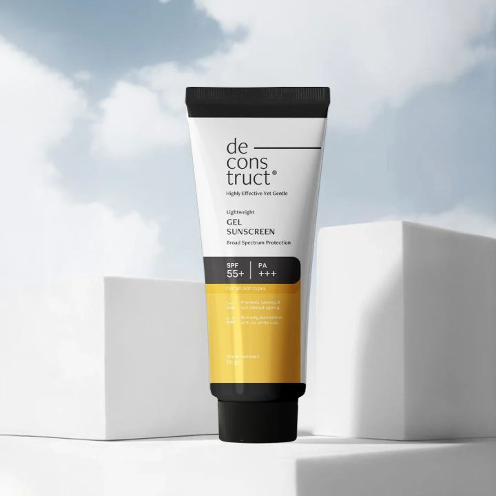 Deconstruct’s Gel Sunscreen SPF 55+ & PA+++ 50gm