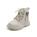 Autumn and winter new children's velvet Martin boots, British style boys, warm small leather shoes, girls, cotton fashion booties.