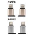 Remax origenal Micro USB to  iphone  Converter Adapter - Rose Gold. 