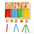 Colorful Bamboo Counting Sticks Clock Toy Mathematics Montessori Teaching Aids Counting Rod Kids Preschool Math Learning Toy GYH Luhuai CVC.