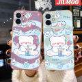 JIUMOO Case For Xiaomi Mi 11i 11X POCO F3 Redmi K40 Pro Case Cartoon Milk Bear Pattern Side Square Edge Luxury Plating Phone Casing Full Cover Camera Lens Shockproof Protection Softcase. 
