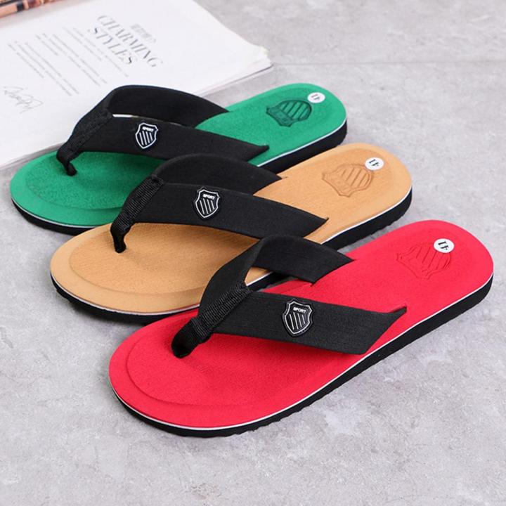 Men Flip Flops 2022 High Quality Brand Men's Slippers Beach Sandals Non-slip Fashion Hombre Casual House Slippers