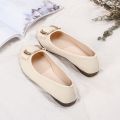 Pumps Women2023New Spring and Autumn New Women's Shoes Shallow Mouth All-Matching round Toe Soft Leather Soft Bottom Mom Shoes Peas Shoes. 