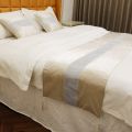 50X180cm Diamond Flannel Bedspread Bed Runners Velvet Wavy Pattern Double-faced Throw Runners Home Hotel Decoration Bed Flag. 