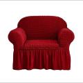 one seater Spandex elastic sofa cavar maroon colour made by tourkey. 