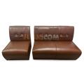 Ply-wood Faux Leather Sofa Set - 3 Seater.