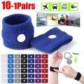 10-1Pairs Sport Safety Wristband Wrist Support Carsickness Seasick Anti Motion Sickness Safety Wrist Bands Anti Nausea Wristband. 