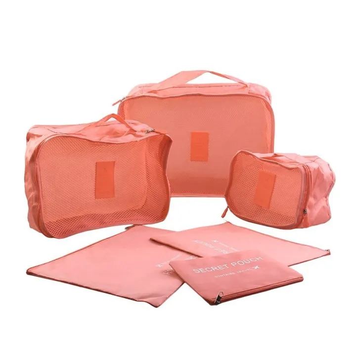 6%20Pcs/Set%20Square%20Travel%20Luggage%20Storage%20Bags%20Clothes%20Organizer%20Pouch%20Case%20-%20Image%203