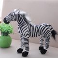 30cm Simulation Horse Plush Toys Cute Stuffed Animal Zebra Doll Soft Realistic Horse Toy Kids Birthday Gift. 