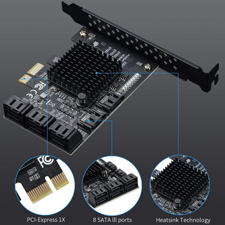 2X%20PCIE%20SATA%20Card%208%20Port,%206Gbps%20SATA%203.0%20PCIe%20Card,%20PCIe%20to%20SATA%20Controller%20Expansion%20Card,%20Upport%208%20SATA%203.0%20Devices%20-%20Image%205