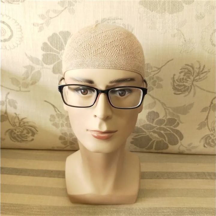 Gorro%20Beanie%20Hat%20Turkish%20Muslim%20Men%20Women%20Islamic%20Kufi%20Taqiya%20Takke%20Peci%20Skull%20Cap%20Prayer%20Saudi%20Arabia%20Black%20White%20Gray%20Knit%20-%20Image%202