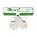 Badminton Shuttlecock POWER Mavis 333 - 6 Pcs  White. 