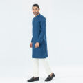 Semi Fit Casual Panjabi - Light Navy. 