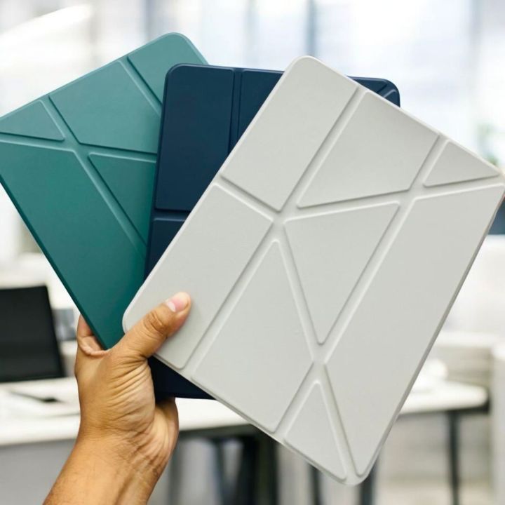 Kenke%20for%20iPad%2011/10th%20Gen%20Case%20with%20Pencil%20Holder%2011/10.9%20inch%202025%20A16/2022,%20Soft%20TPU%20Back%20Shell%20Hybrid%20Slim%20Trifold%20Stand%20Protective%20Cover%20Support%20Touch%20ID%20Auto%20Wake/Sleep%20-%20Image%202