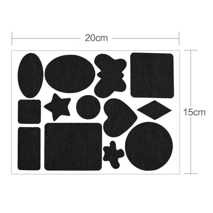 Self Adhesive Black/Blue Patch for Down Jacket Pants Cloth Repair Washable Patch