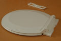 Premium Adjustable Round Toilet Seat Cover with Hydraulic Hinge, Durable Plastic, M-704.